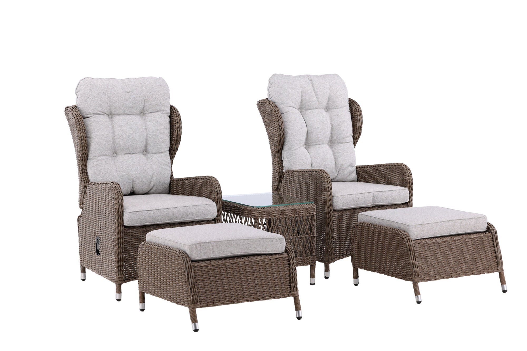 Venture Home Washington Folding Lounge set - Nature/Nature - Ersätter 8192-089