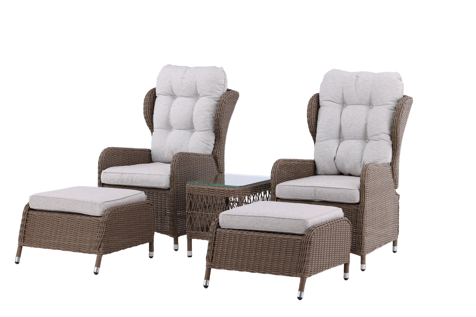 Venture Home Washington Folding Lounge set - Nature/Nature - Ersätter 8192-089