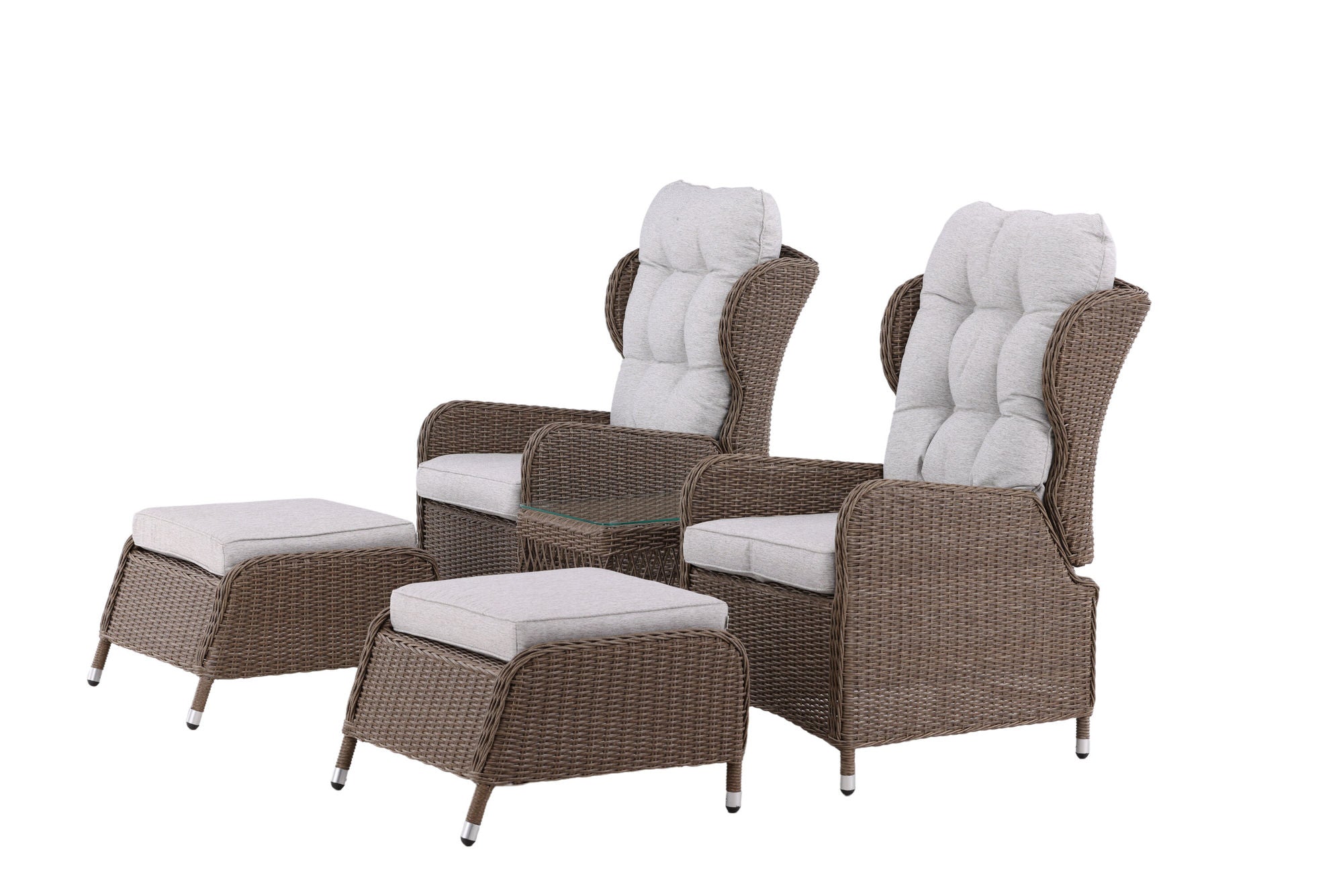 Venture Home Washington Folding Lounge set - Nature/Nature - Ersätter 8192-089