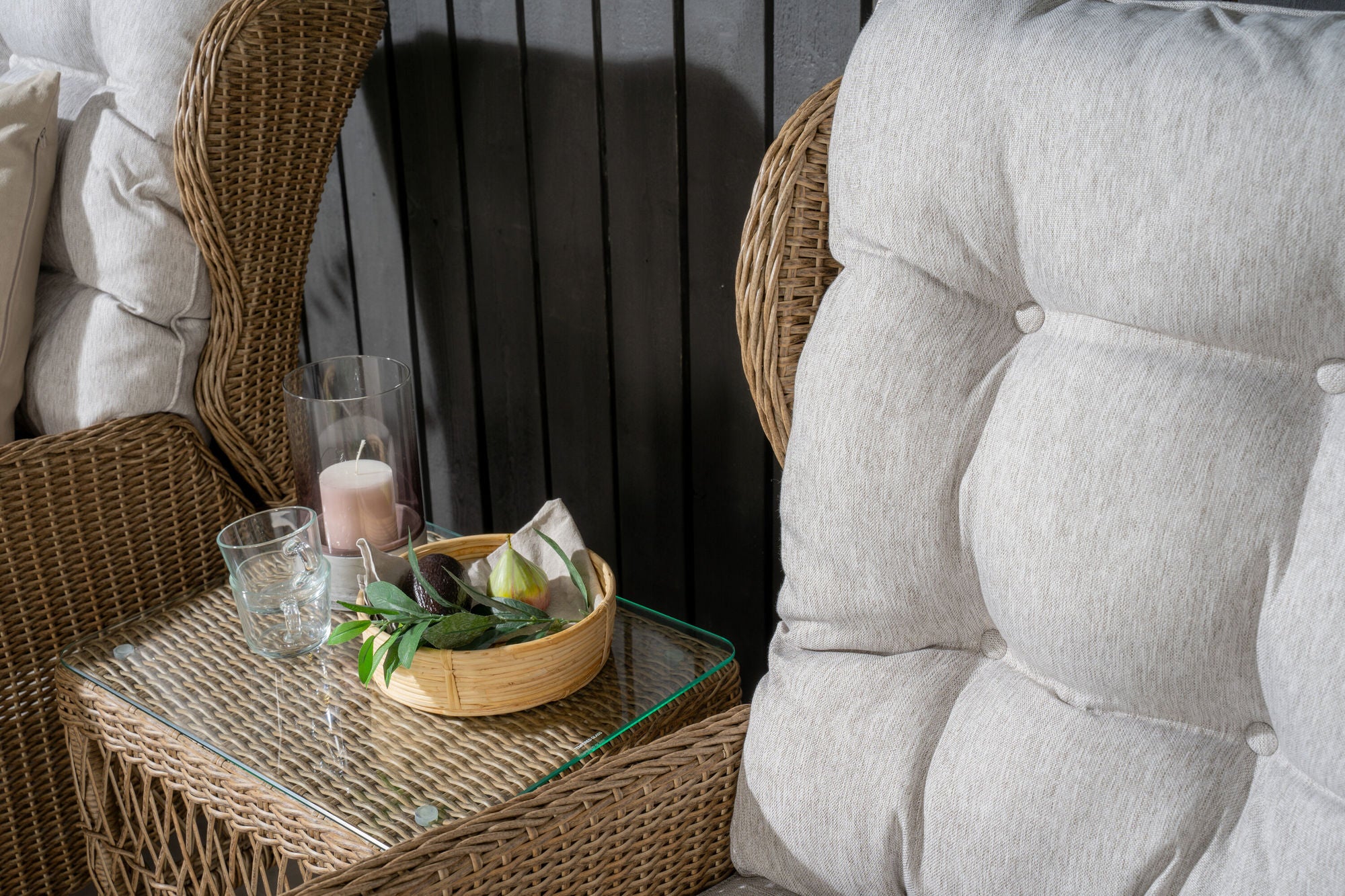 Venture Home Washington Folding Lounge set - Nature/Nature - Ersätter 8192-089
