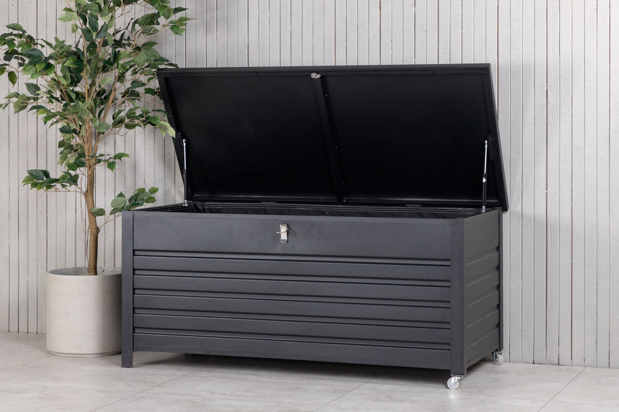 Venture Home Elsa cushion box - black 130*60*60 - Ersätter 1011-408