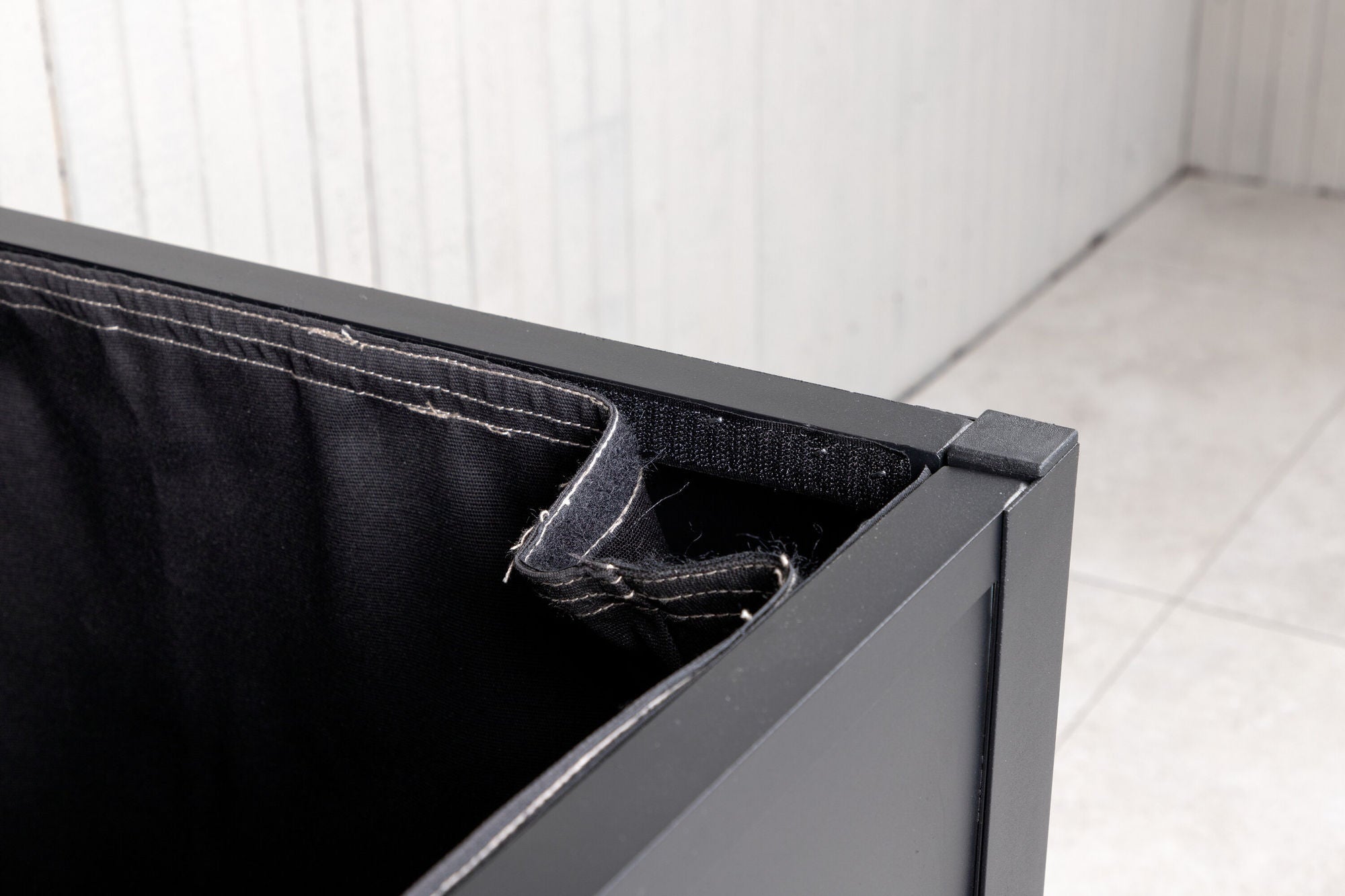 Venture Home Elsa cushion box - black 130*60*60 - Ersätter 1011-408
