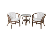 Venture Home Wera Café set -2+1 Rattan / Offwhite Cushion - Ersätter 1573-6011