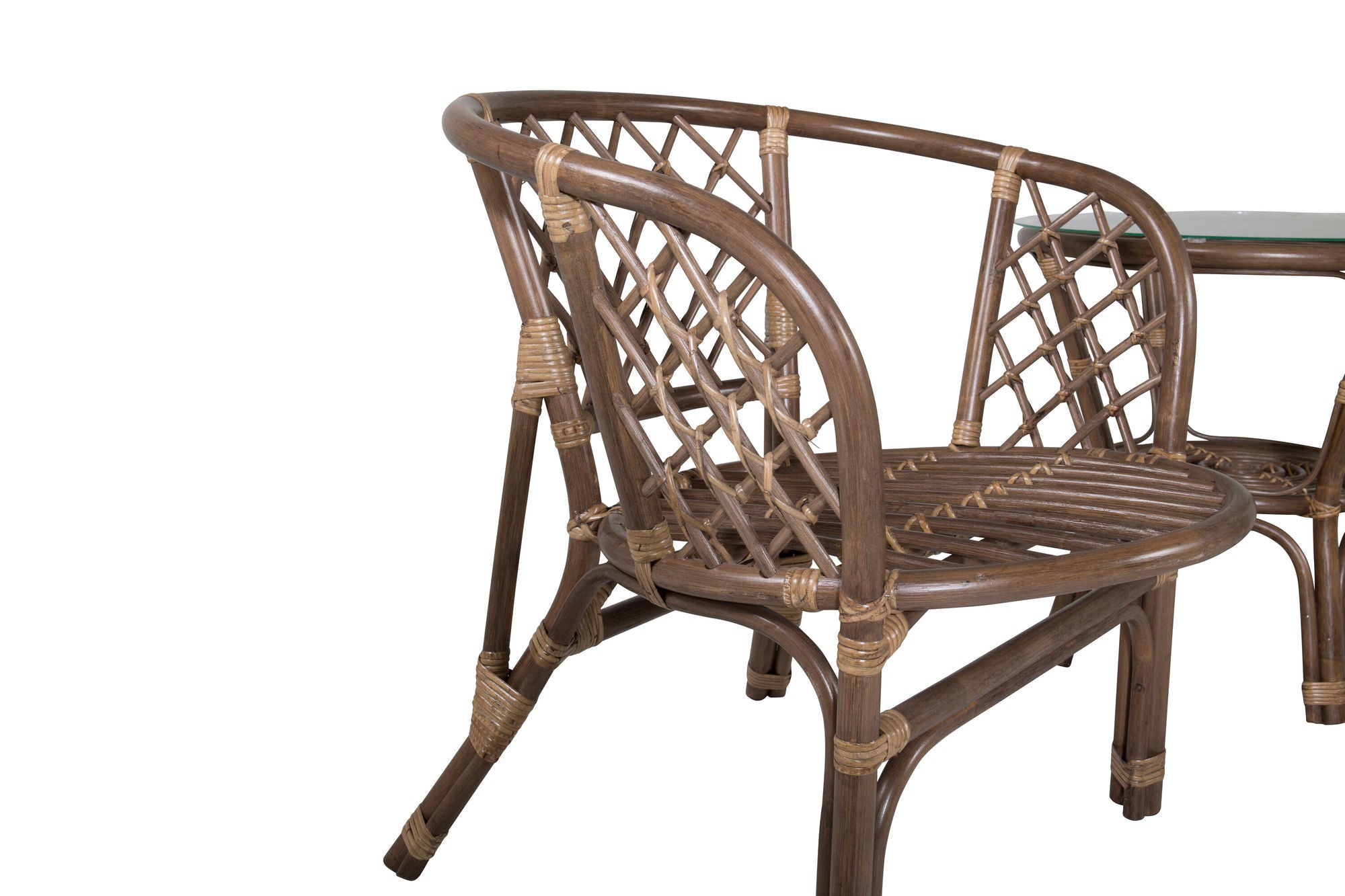 Venture Home Wera Café set -2+1 Rattan / Offwhite Cushion - Ersätter 1573-6011