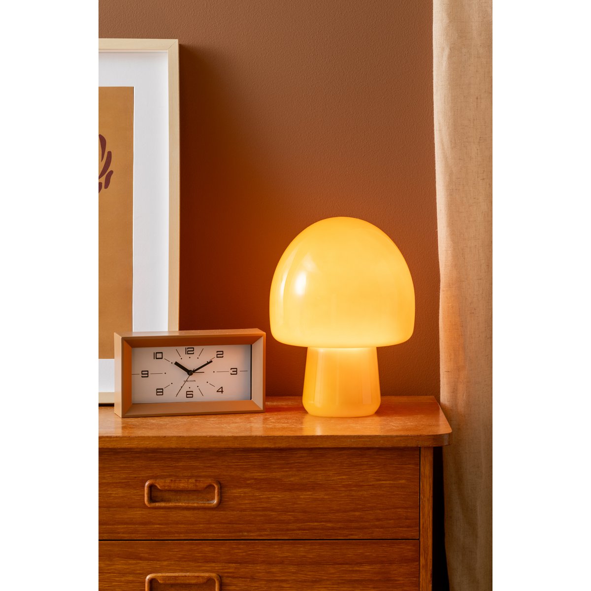 Svampeformet bordlampe