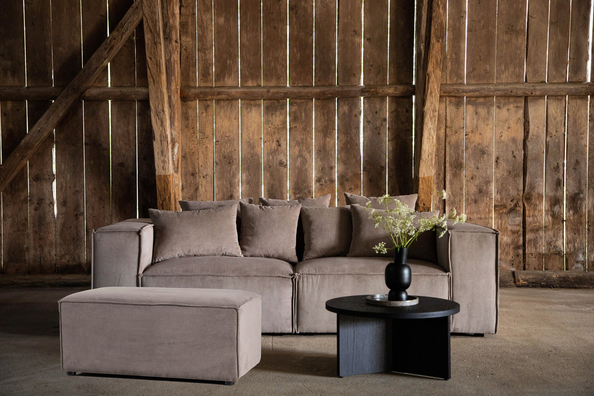 Vind Gillholmen Pouf -  Brown Manchester/