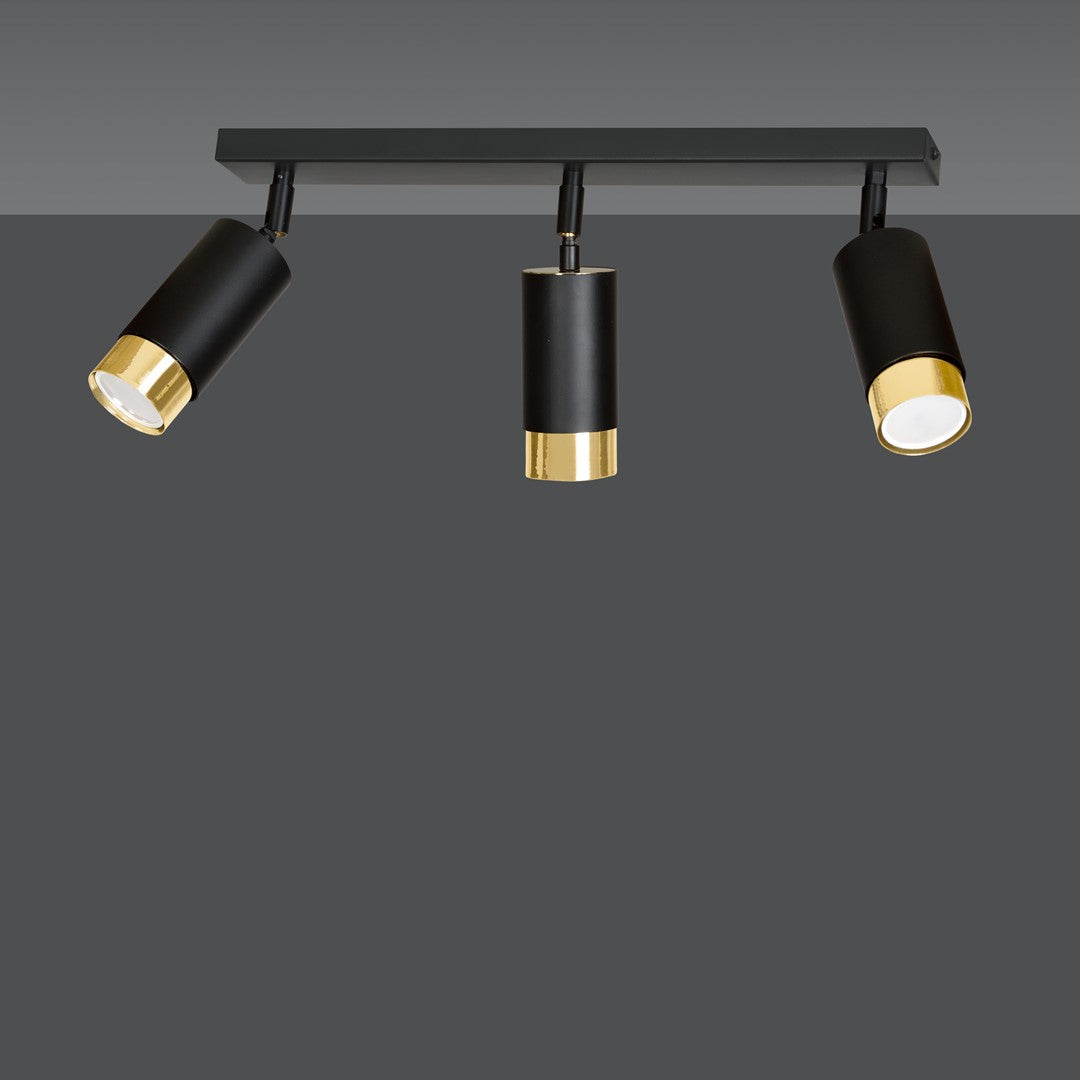 HIRO 3 BLÅ/GULD Loftlampe
