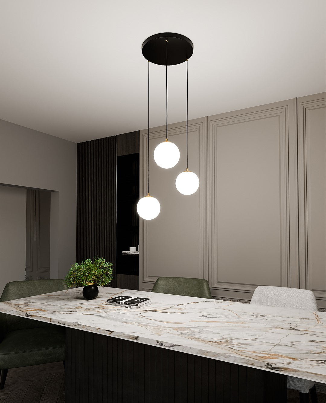 ROYAL 3 BLÅ Loftlampe