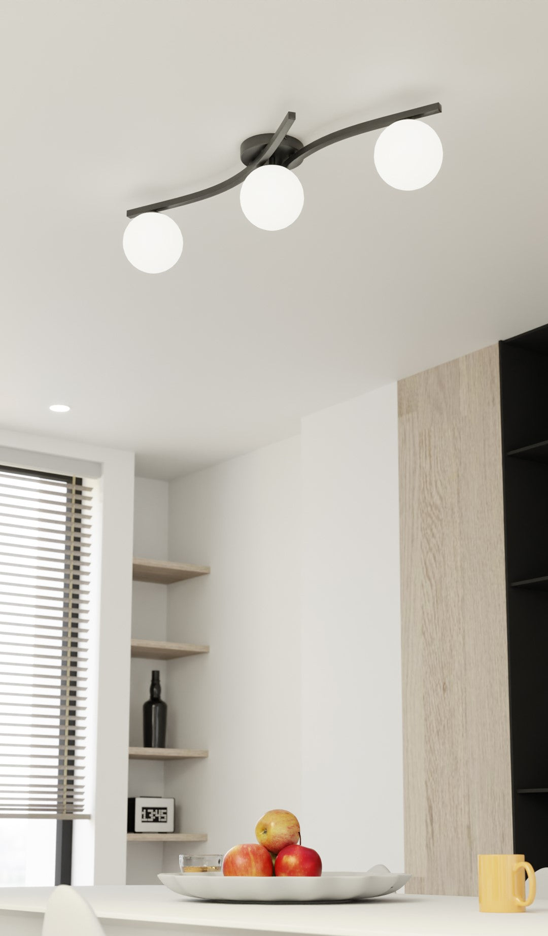 OPUS 3 BL OPAL Loftlampe