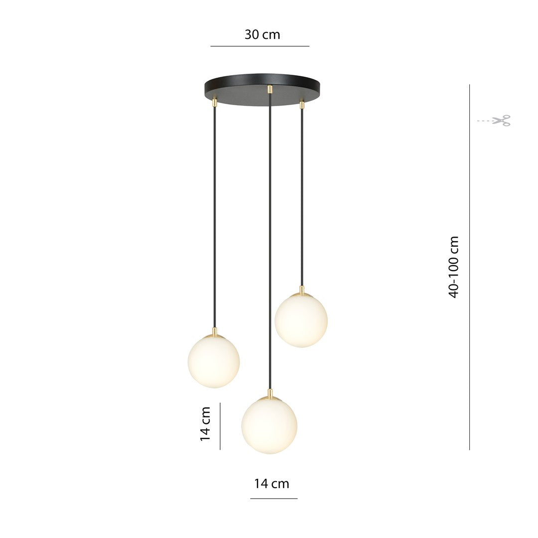 ROYAL 3 BLÅ Loftlampe