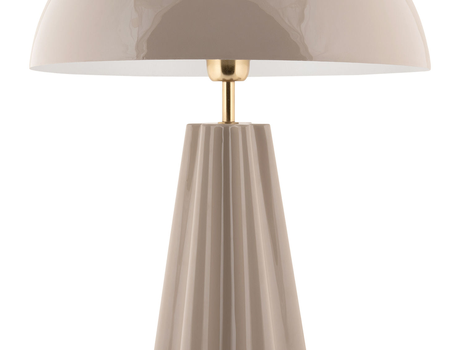 LEITMOTIV Table lamp Amplio XL enamel warm grey