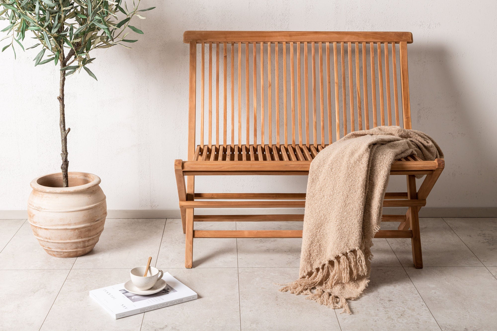 Venture Home Ghana - Folding bænk- Natural - Teak -