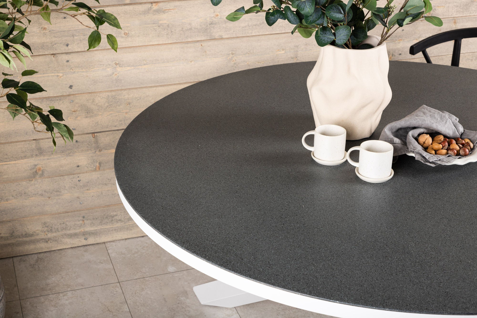 Venture Home Copacabana bord ø 140 - White/Grey