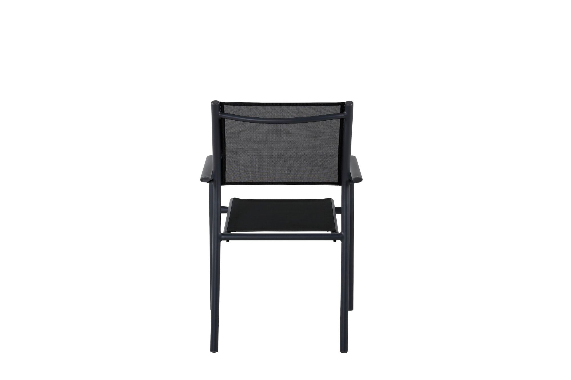 Venture Home Santorini Arm stol -Stackable - Black alu / Black Textilene