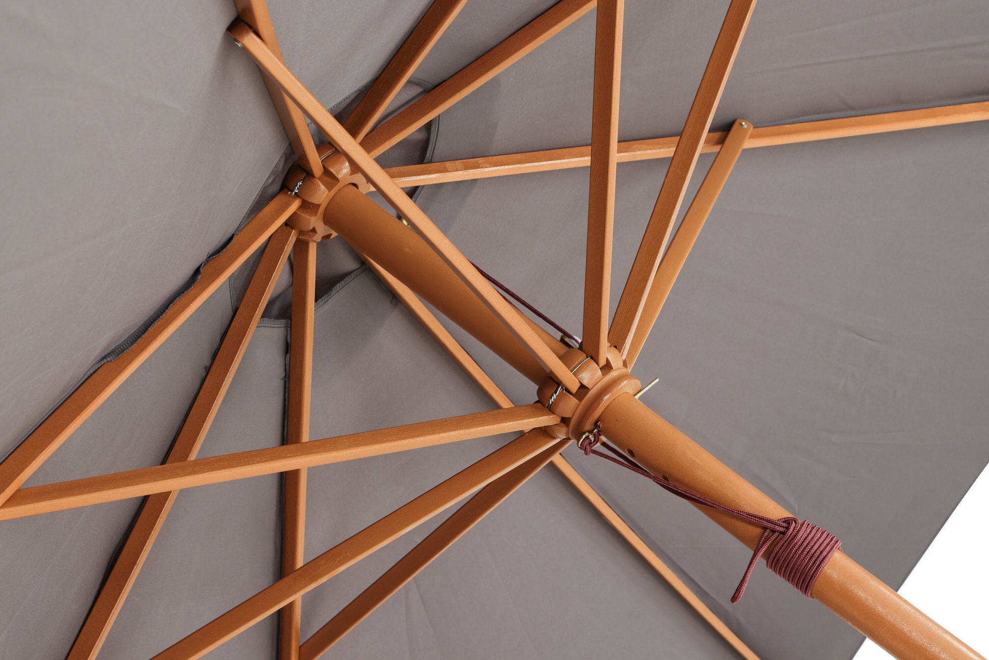 Venture Home Ixos Umbrella - ø300 - Wood / Grey Fabric