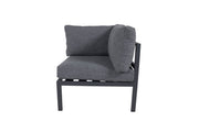 Venture Home Copacabana hjørne Part - Black Alu / Grey Cushion
