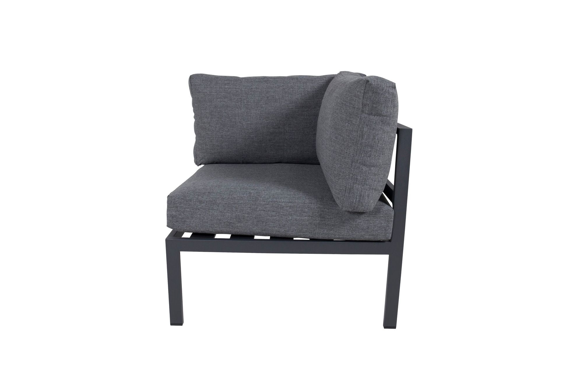 Venture Home Copacabana hjørne Part - Black Alu / Grey Cushion