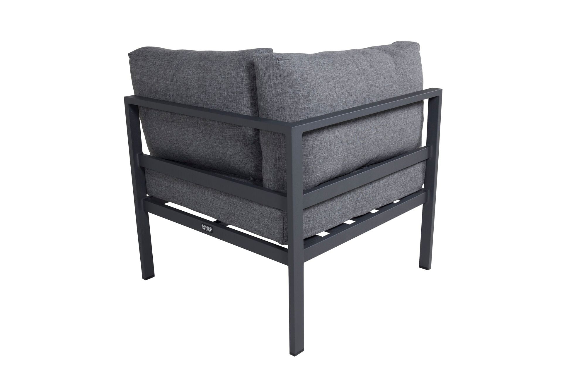Venture Home Copacabana hjørne Part - Black Alu / Grey Cushion