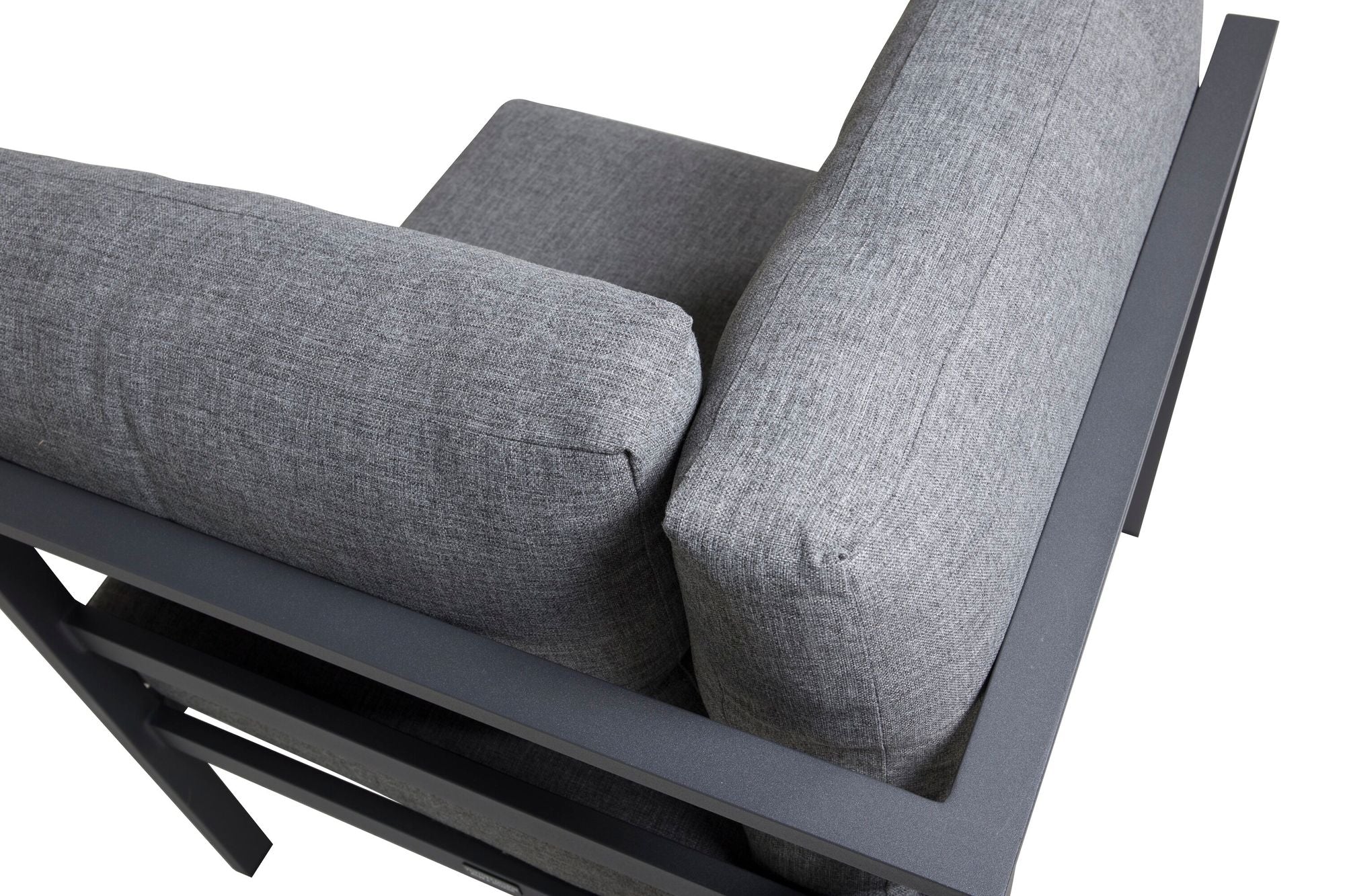 Venture Home Copacabana hjørne Part - Black Alu / Grey Cushion