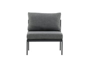 Venture Home Copacabana Middle Part - Black Alu / Grey Cushion