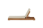 Venture Home Sunbed - Teak golden inc Beige Cushion