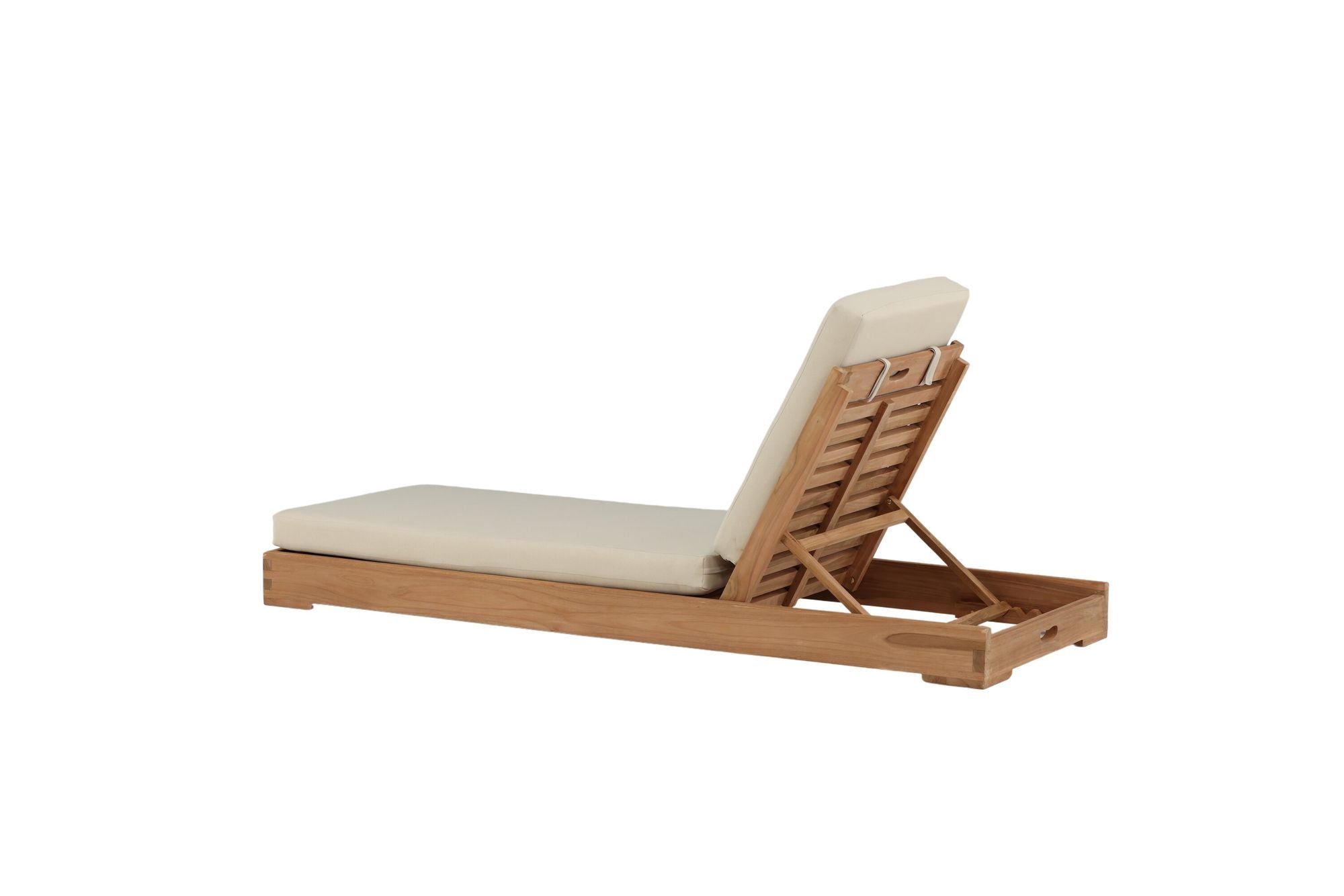 Venture Home Sunbed - Teak golden inc Beige Cushion