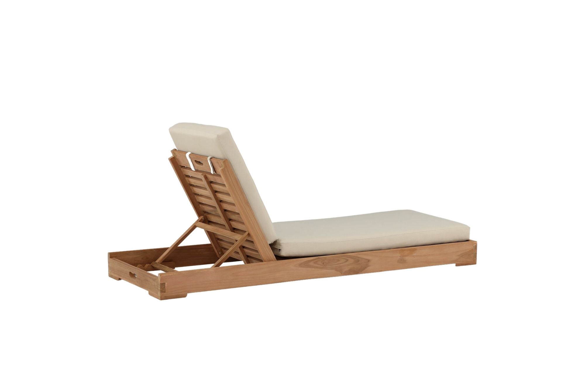 Venture Home Sunbed - Teak golden inc Beige Cushion