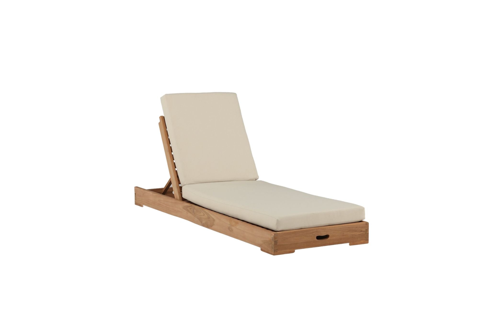 Venture Home Sunbed - Teak golden inc Beige Cushion
