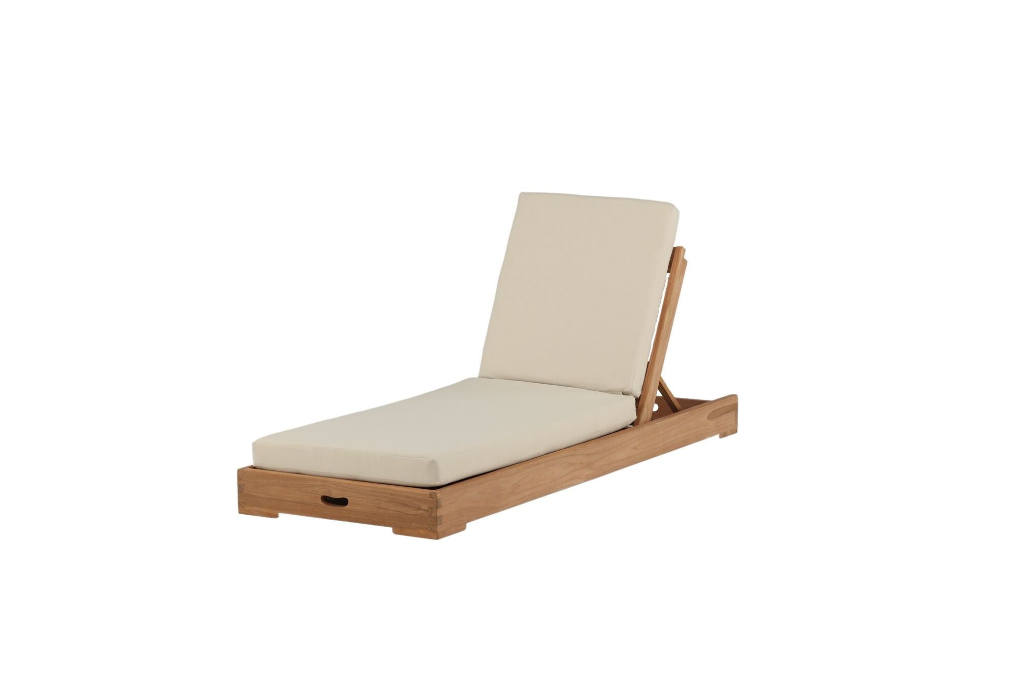Venture Home Sunbed - Teak golden inc Beige Cushion