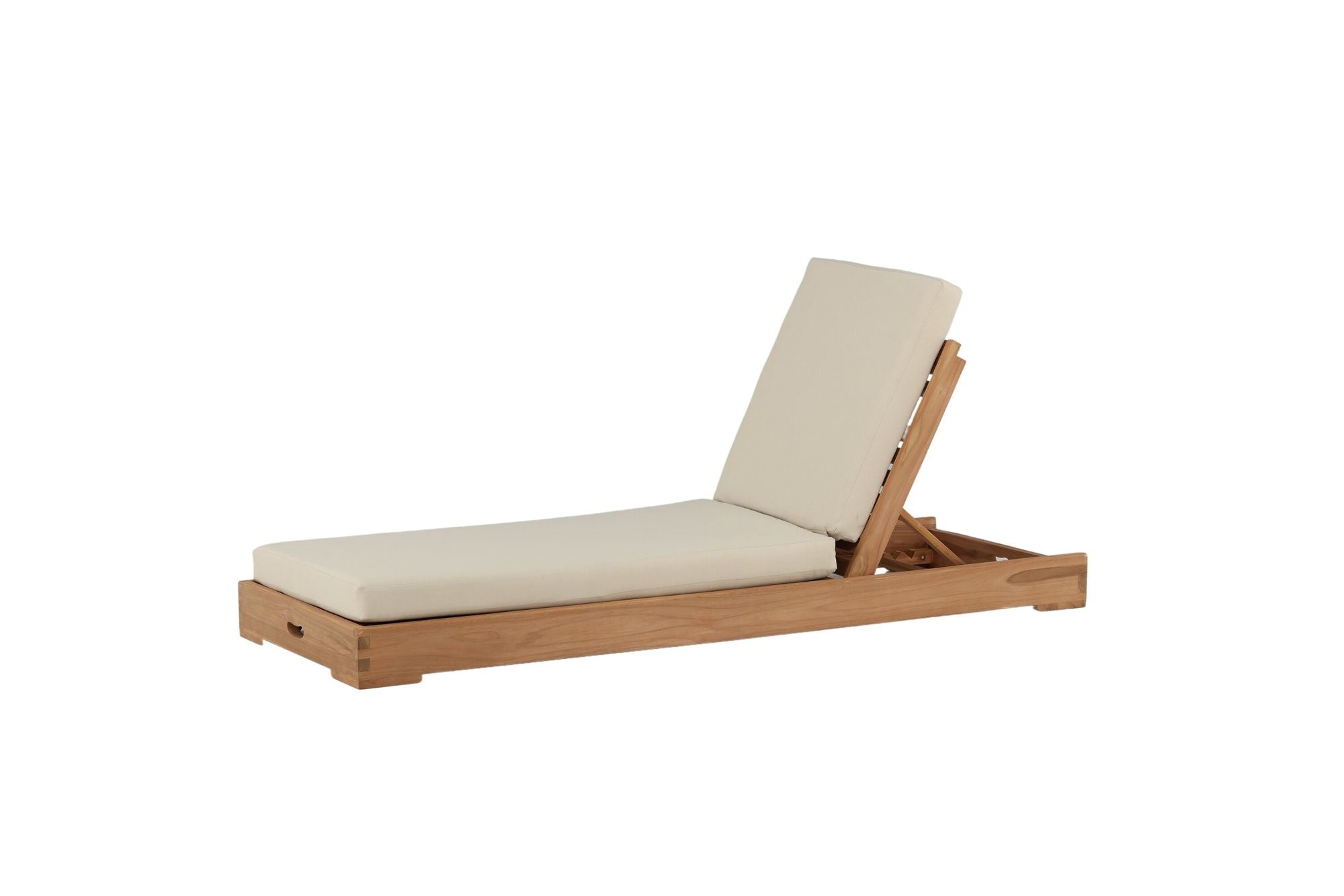 Venture Home Sunbed - Teak golden inc Beige Cushion
