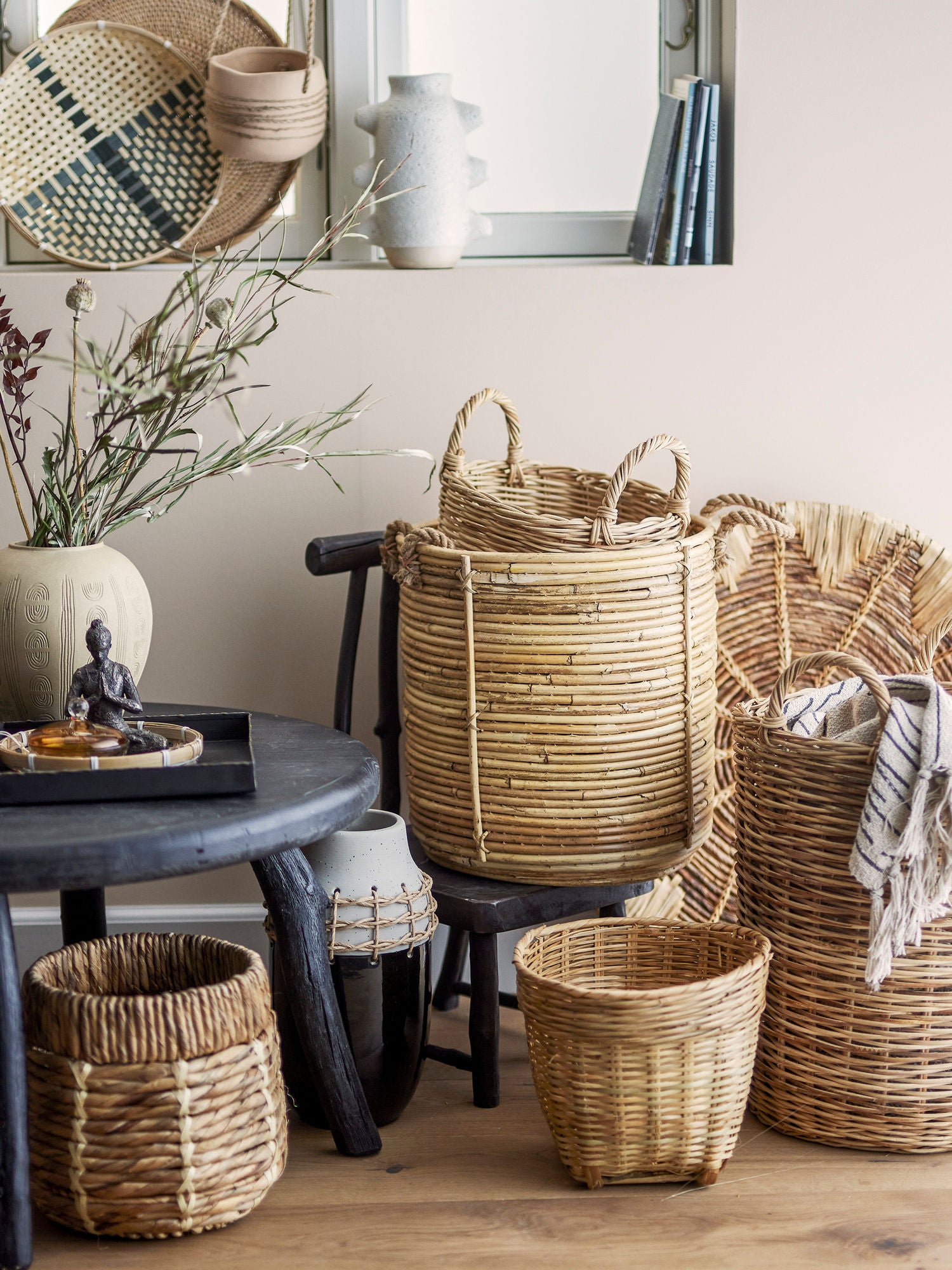 Bloomingville Tesser Kurv, Natur, Rattan