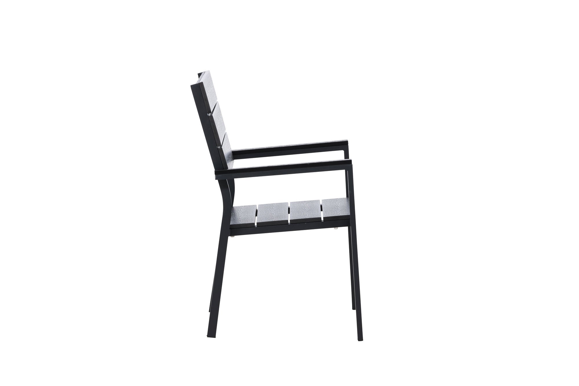 Venture Home Levels stol (stackable) 2-pack - Black Alu / Black Aintwood