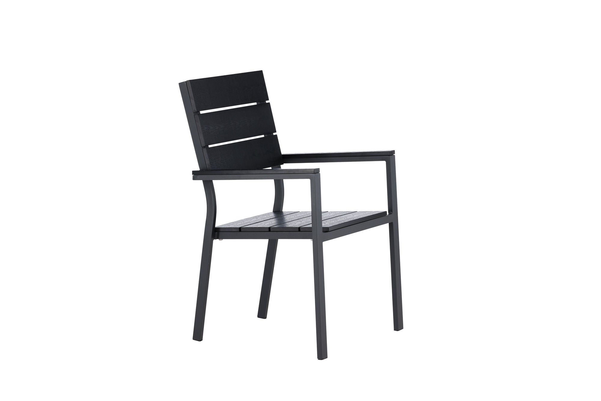 Venture Home Levels stol (stackable) 2-pack - Black Alu / Black Aintwood