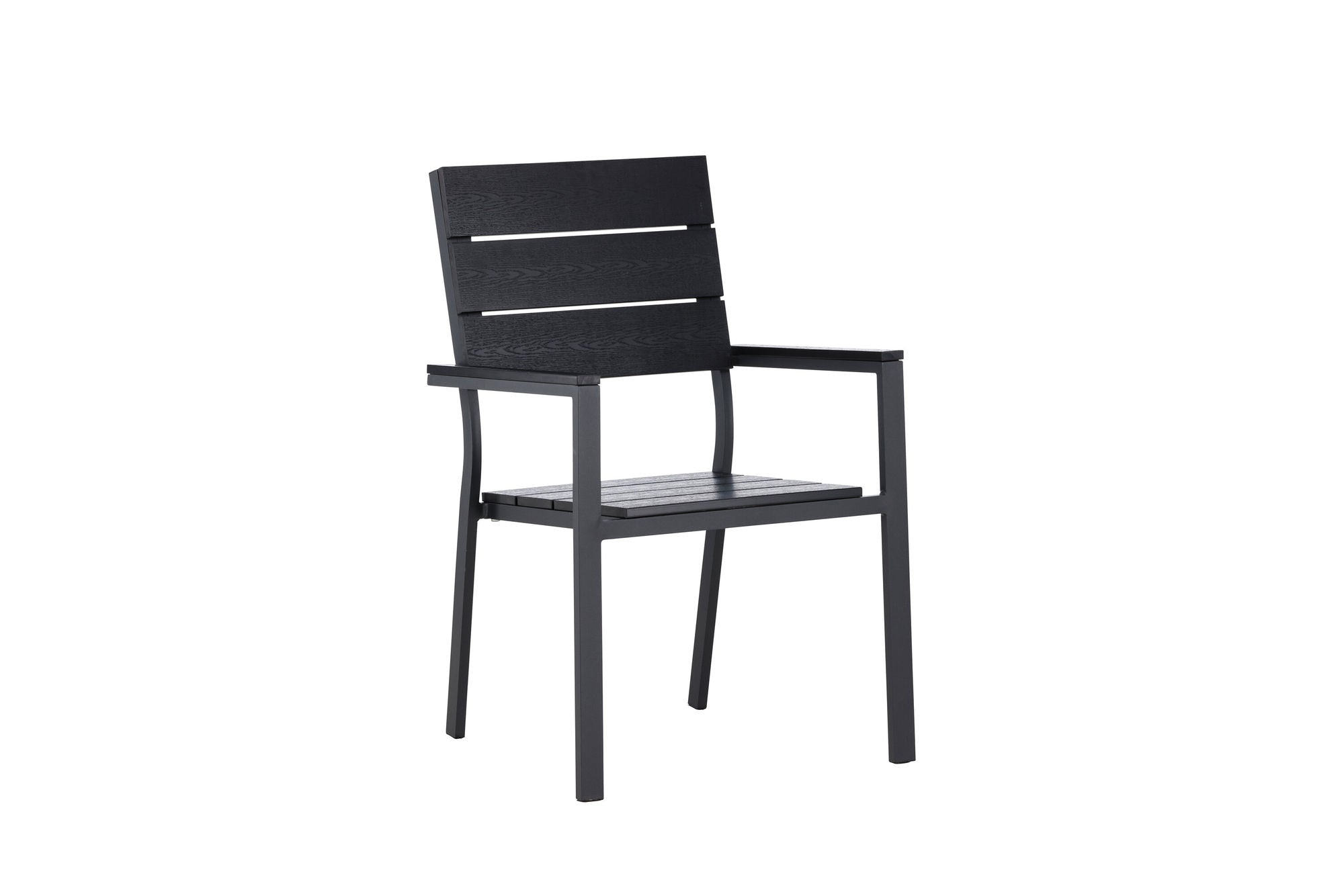 Venture Home Levels stol (stackable) 2-pack - Black Alu / Black Aintwood