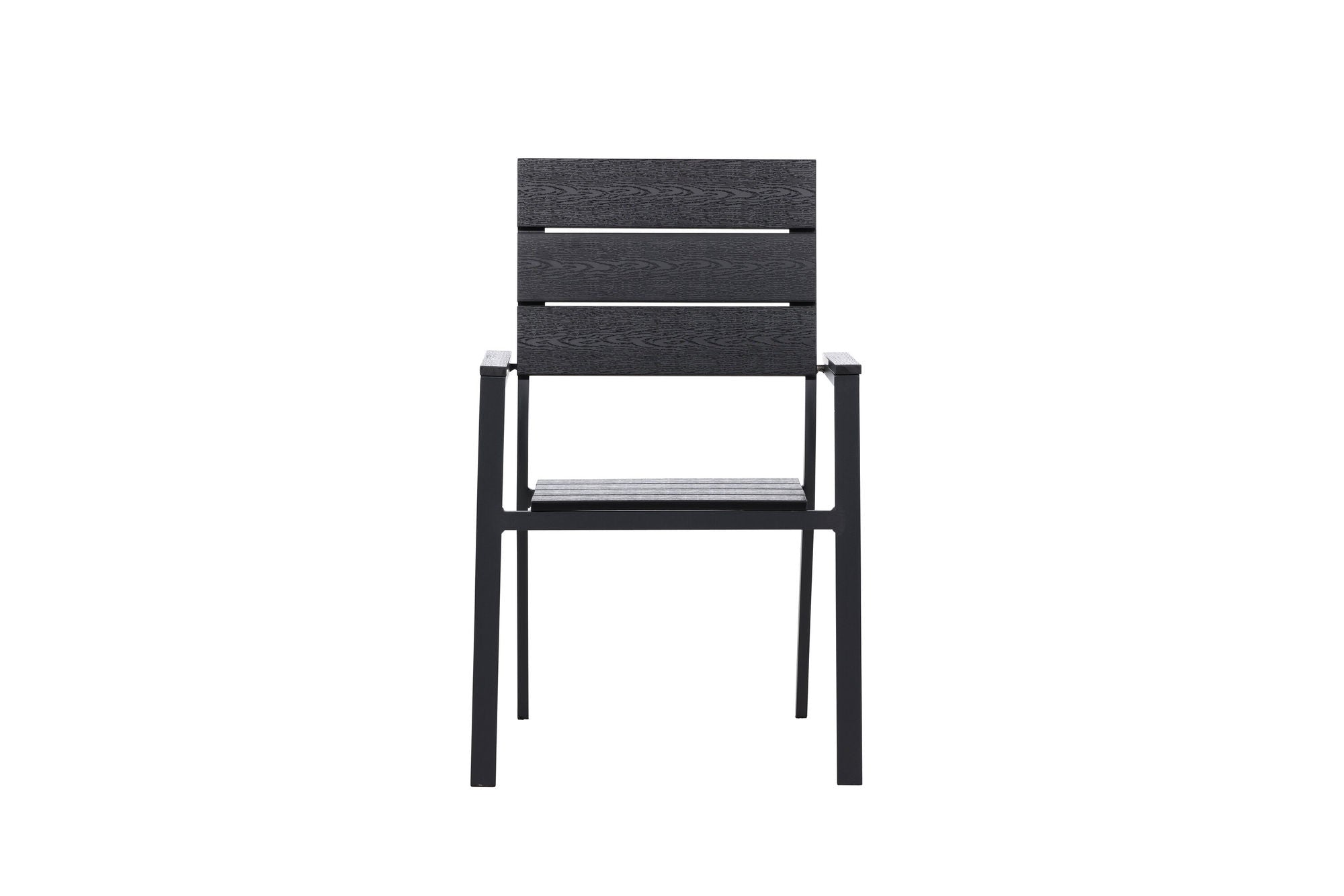 Venture Home Levels stol (stackable) 2-pack - Black Alu / Black Aintwood