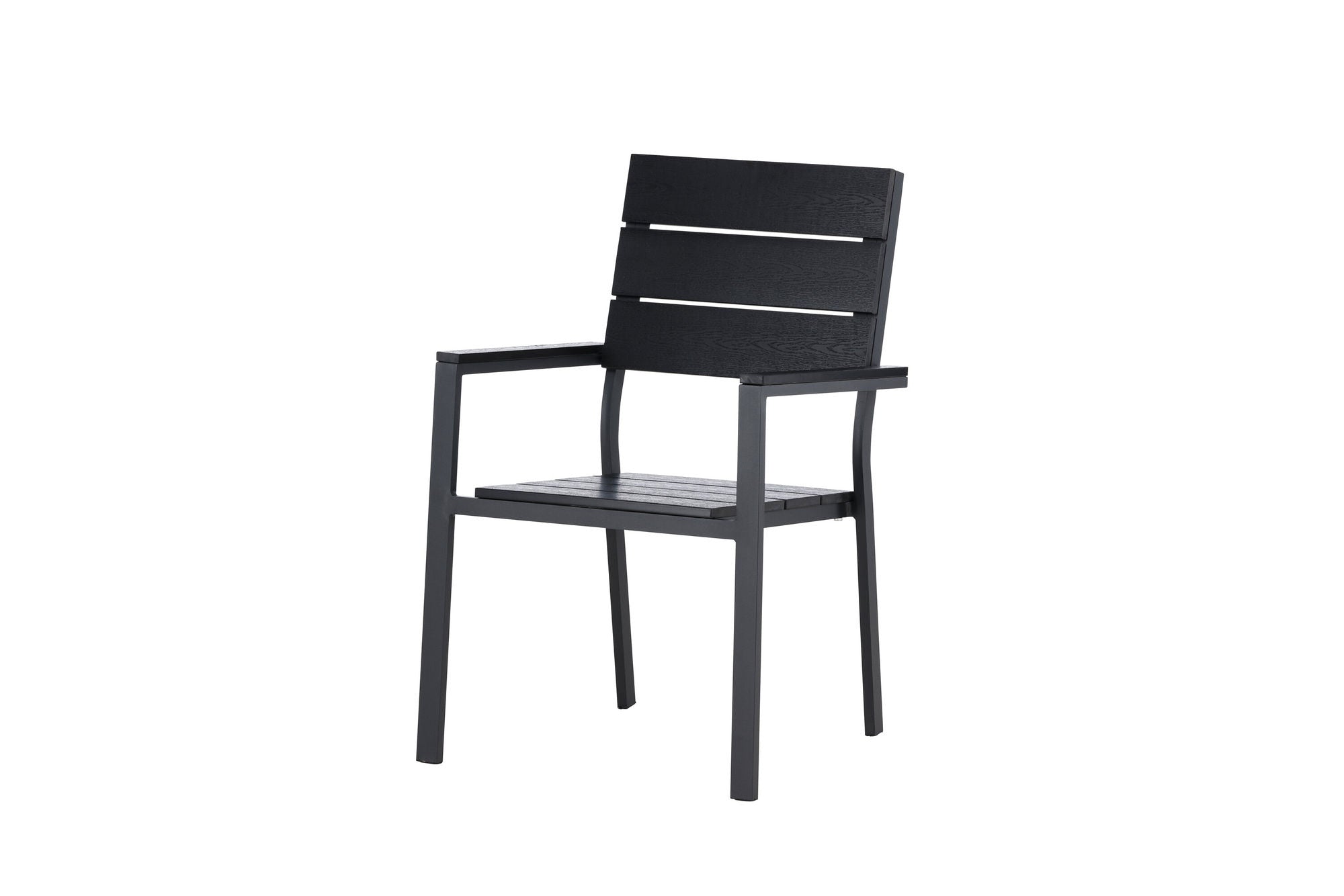 Venture Home Levels stol (stackable) 2-pack - Black Alu / Black Aintwood