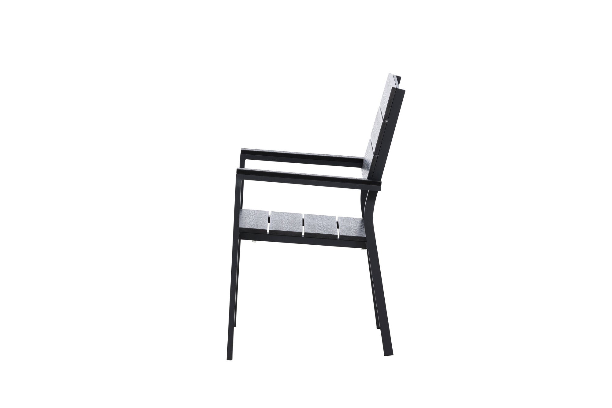 Venture Home Levels stol (stackable) 2-pack - Black Alu / Black Aintwood