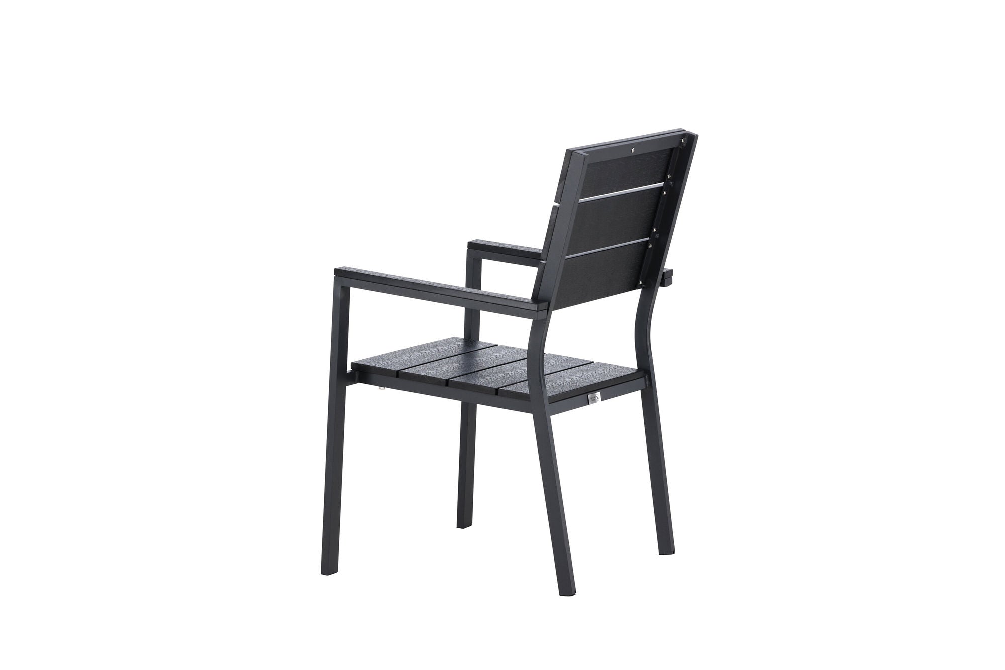 Venture Home Levels stol (stackable) 2-pack - Black Alu / Black Aintwood