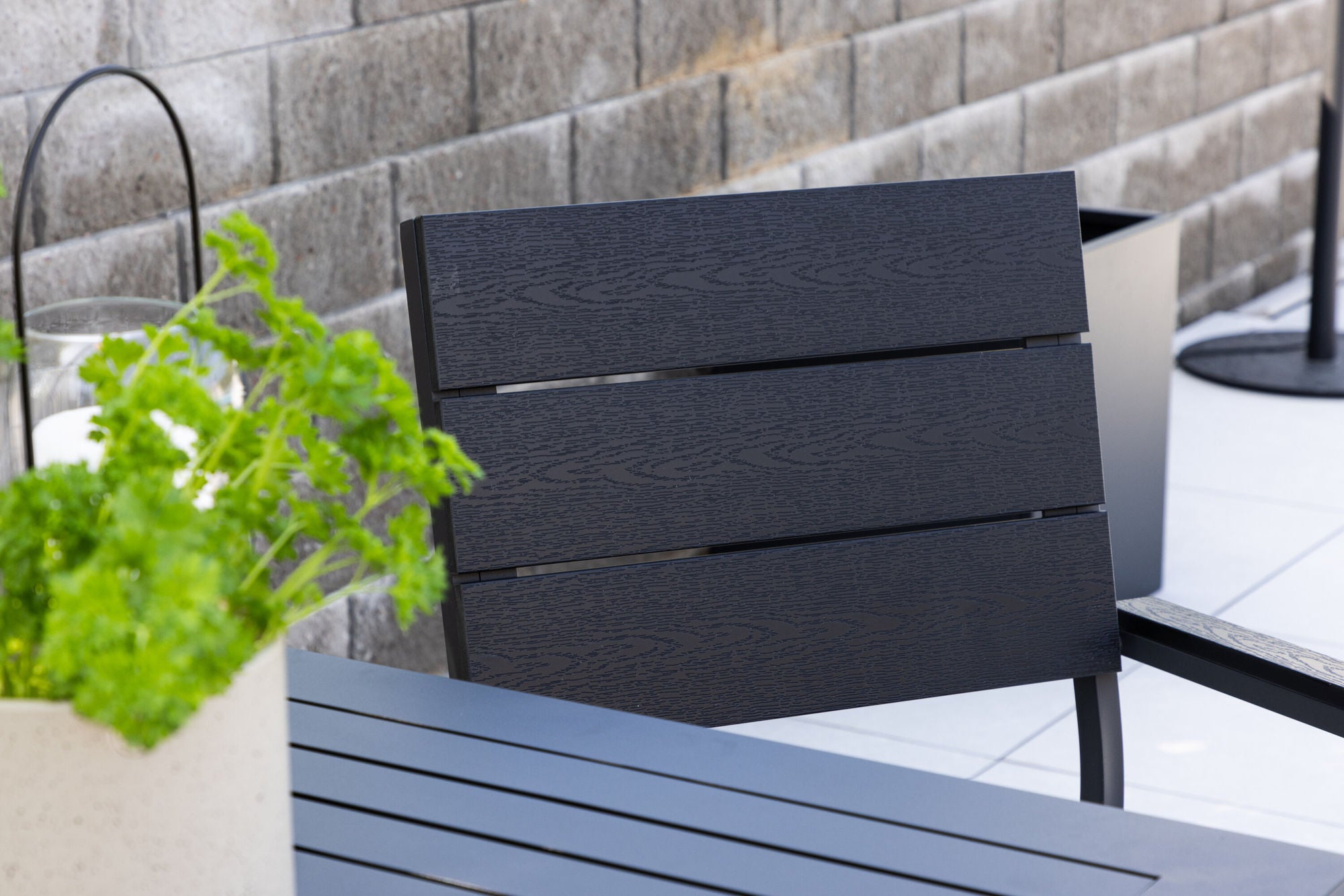 Venture Home Levels stol (stackable) 2-pack - Black Alu / Black Aintwood
