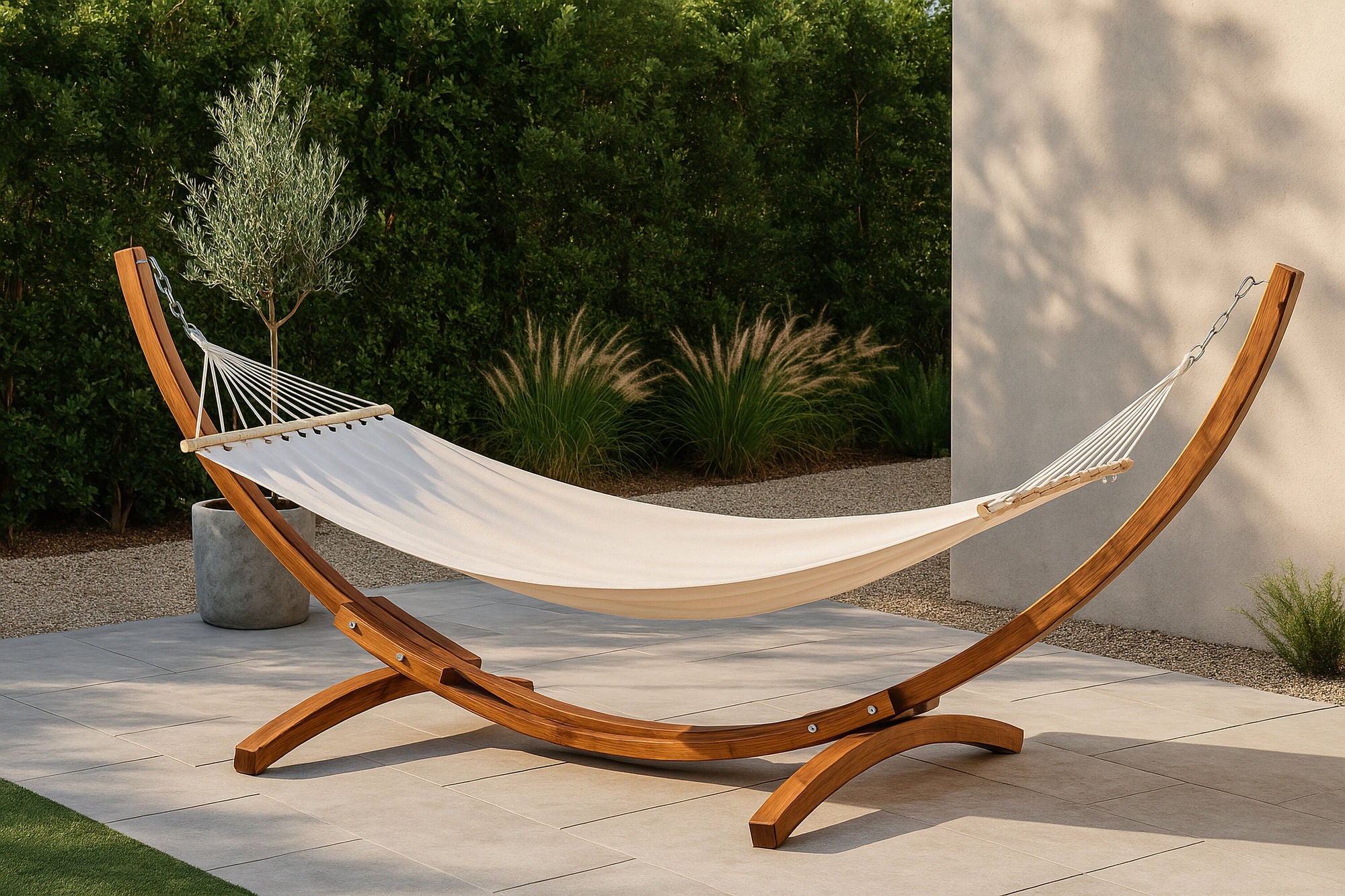 Venture Home Hedvig Hängmatta Ink Träställning Offwhite