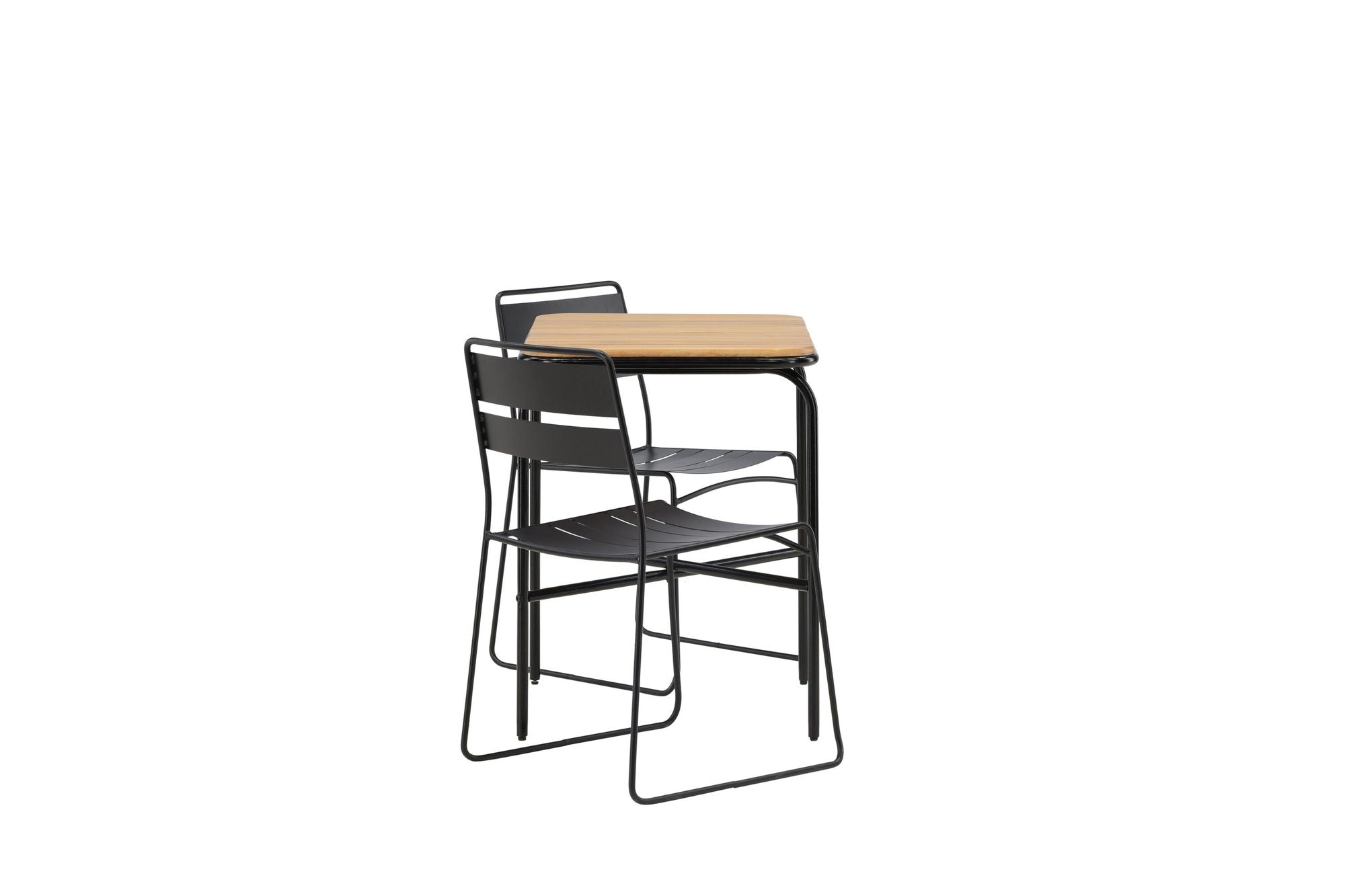 Venture Home Holmbeck Cafebord Steel - Black / Rectangular 55*70*74 +Lina Spisebordsstol - Black _2