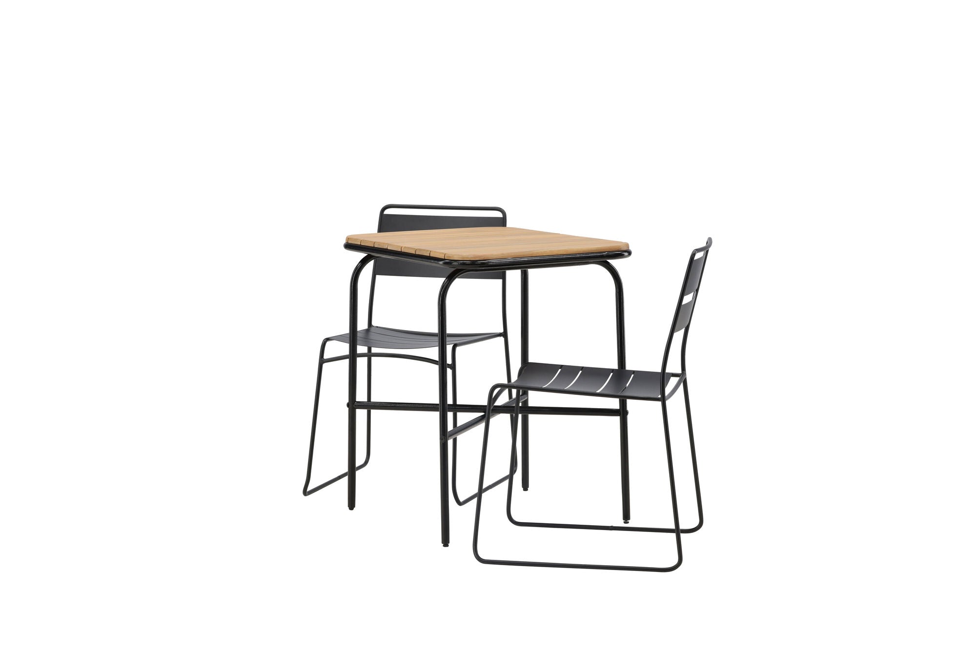 Venture Home Holmbeck Cafebord Steel - Black / Rectangular 55*70*74 +Lina Spisebordsstol - Black _2