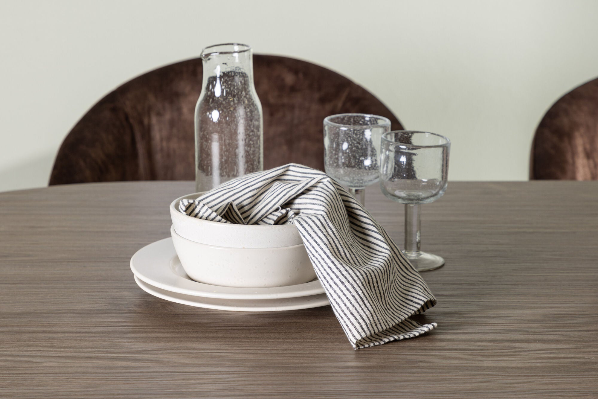 Venture Home Andy spisebord 180*75 - Natural / Natural MDF +Evening Spisebordsstol - Matte brown / Brown Fabric _4