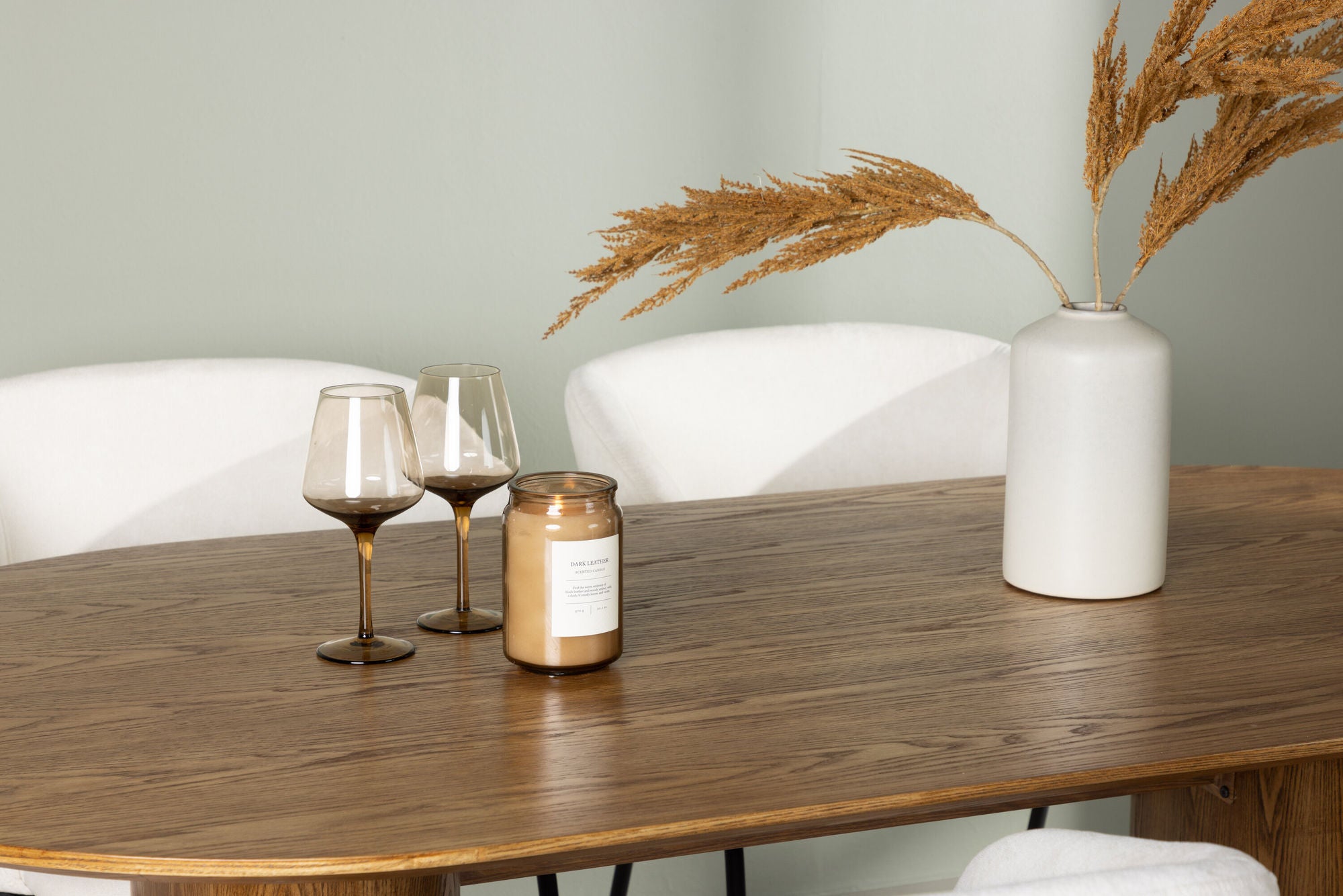 Venture Home Isolde spisebord 140*75 - Nature / Nature MDF +Day Spisebordsstol - Matte black / White Linen _4