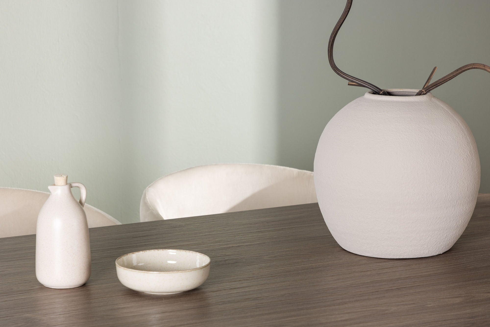 Venture Home Andy spisebord 180*75 - Natural / Natural MDF +Berit stol - Black / Beige Velvet _4