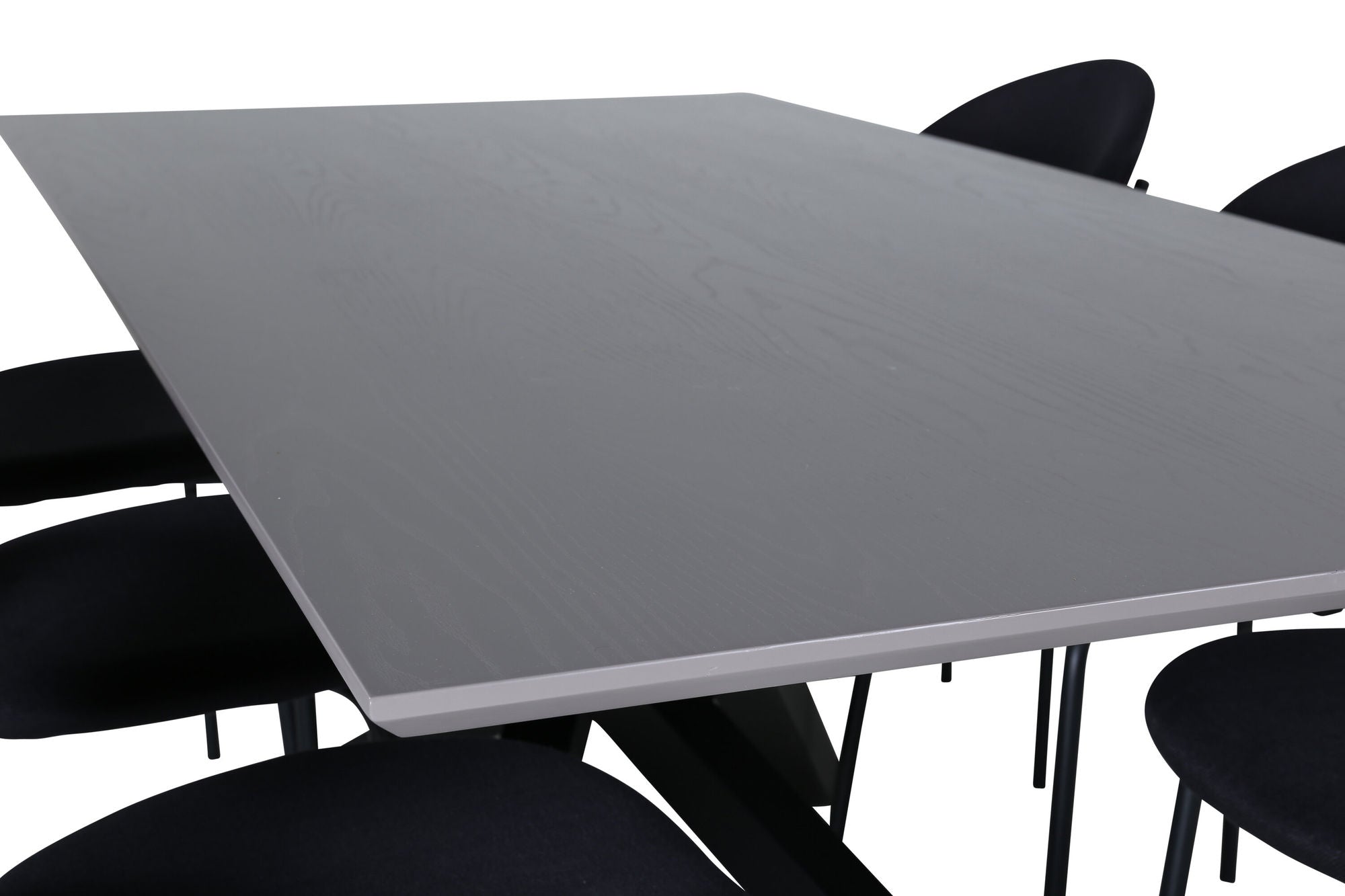 Venture Home Piazza spisebord , Black Grey Veneer+Vault Spisebordsstol , Black Legs , Black Fabric_6