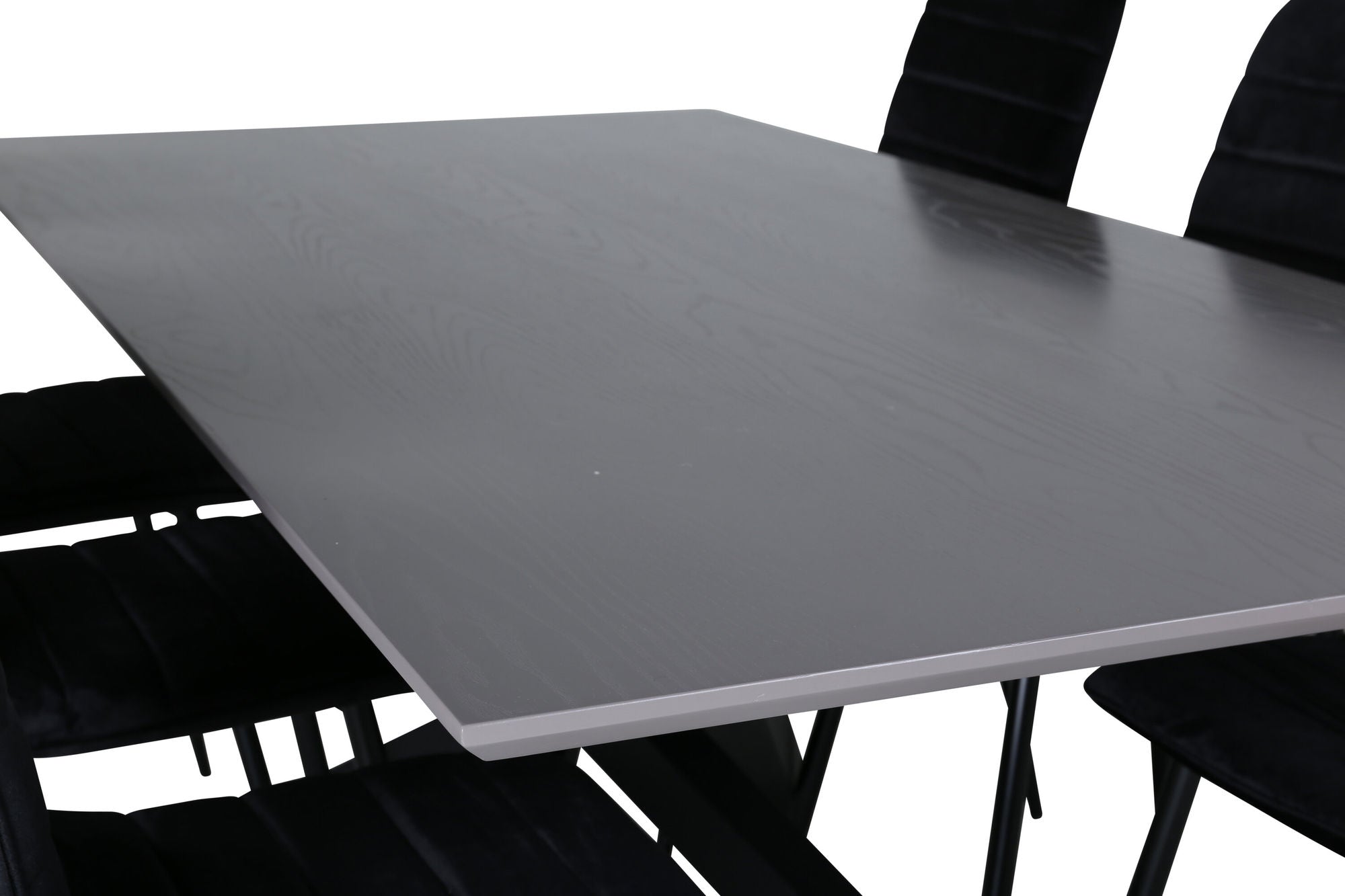Venture Home Piazza spisebord , Black Grey Veneer+Windu Lyx stol , Black Black Velvet_6