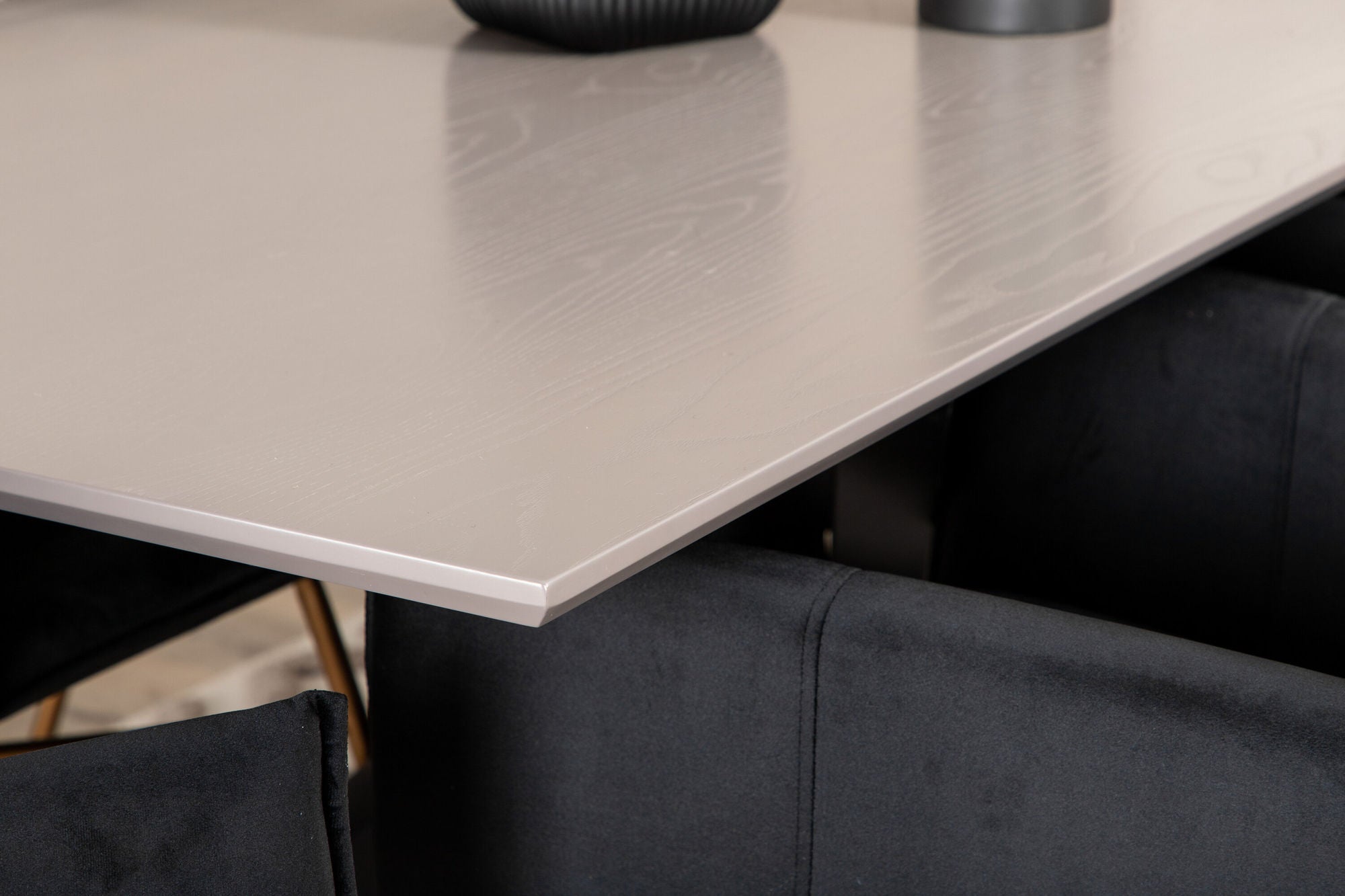 Venture Home Piazza spisebord , Black Grey Veneer+Petra stol , Distressed Copper Black Velvet_6