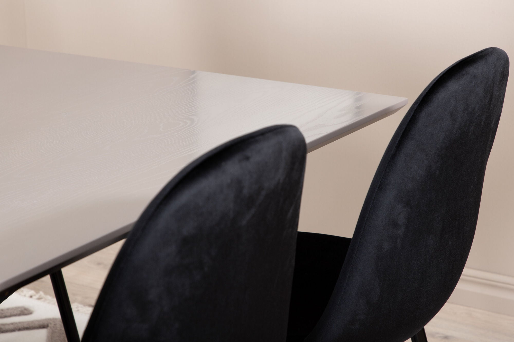 Venture Home Piazza spisebord , Black Grey Veneer+Polar Spisebordsstol , Black legs Black Velvet (ers√§tter 19902,888)_6