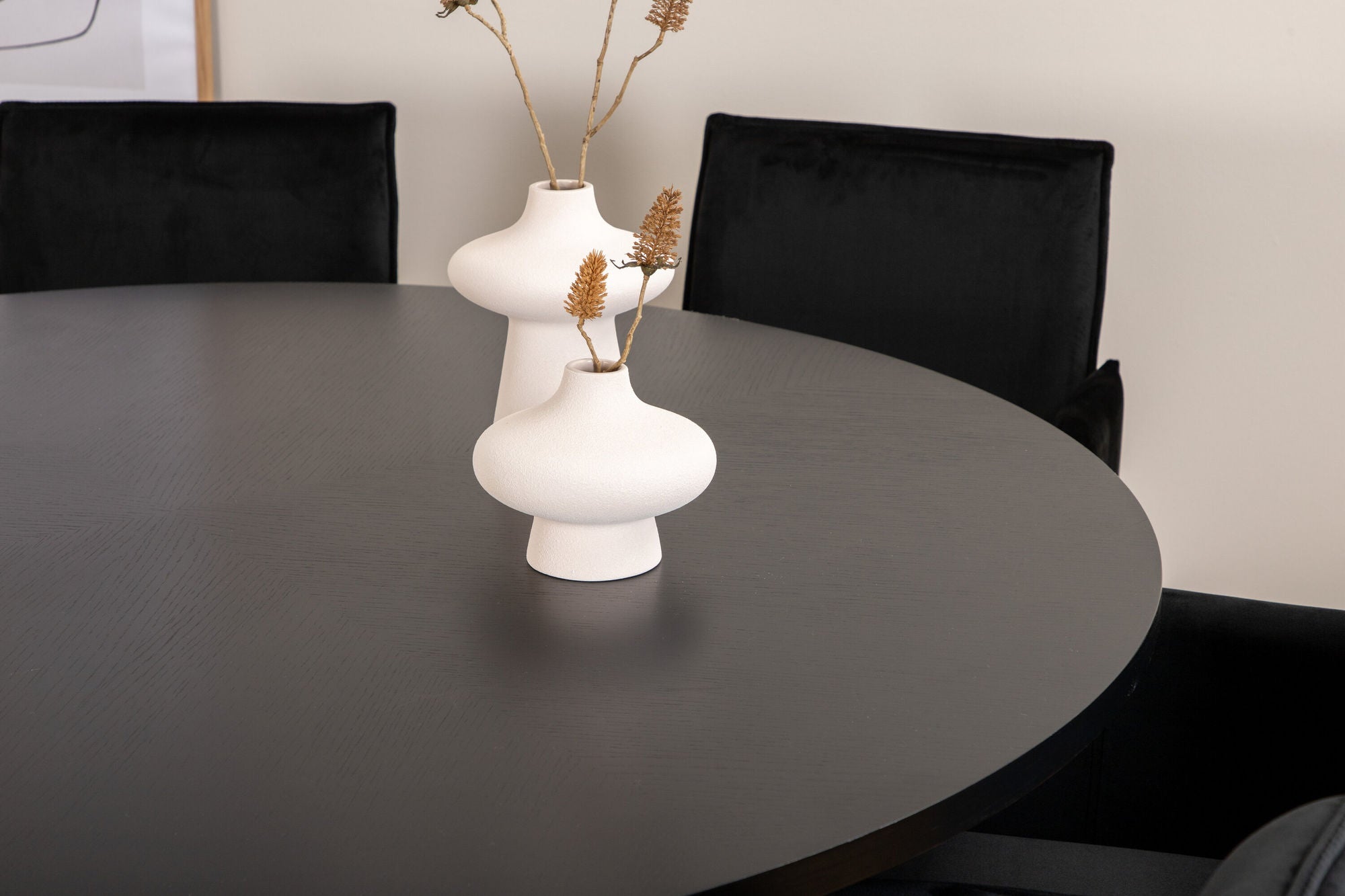Venture Home Copenhagen - spisebord round - Black / Black+Petra stol - Distressed Copper / Black Velvet_6